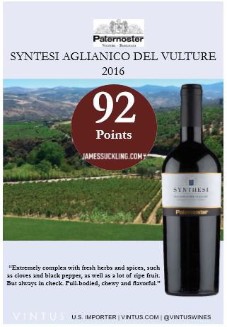 Paternoster Synthesi Aglianico Del Vulture 2016 Vintus